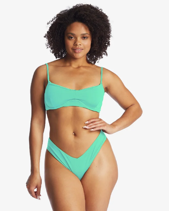 Sol Searcher Kenzley Underwire Bikini Top - Tropical Green