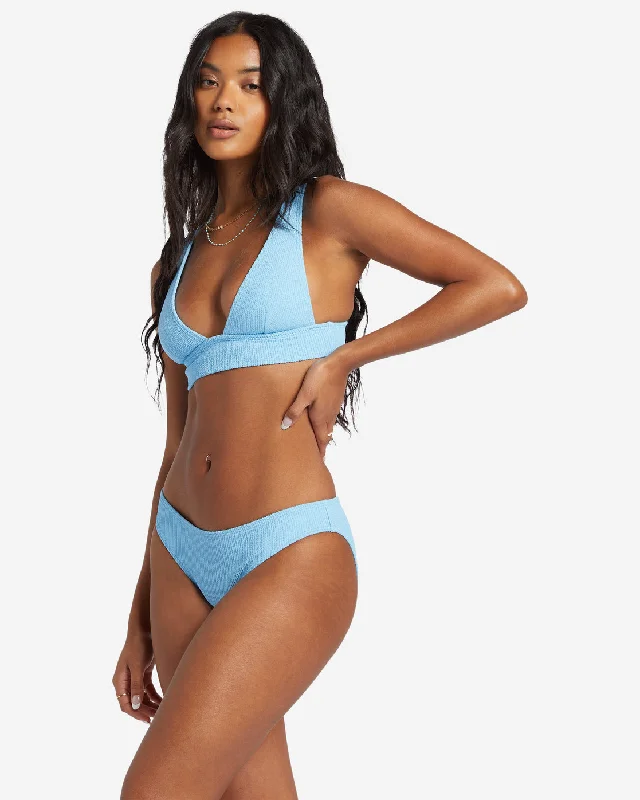 Sunrays Remi Plunge Bikini Top - Blue Dream