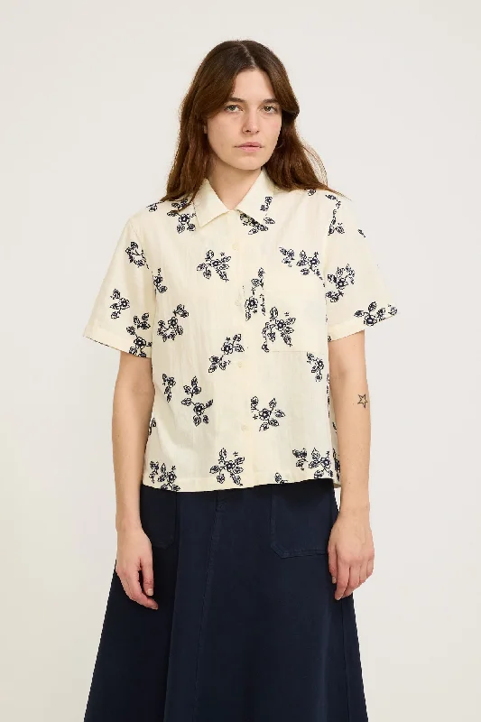 Vegas Shirt Ecru/Navy