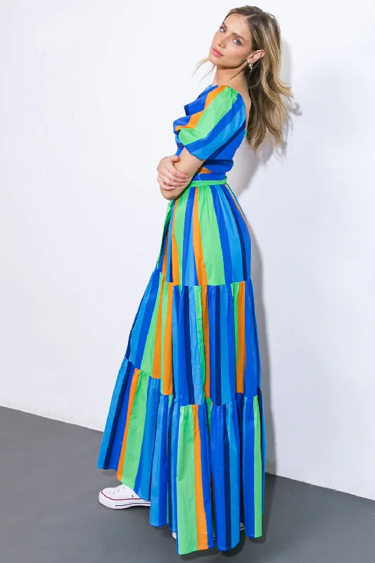 ALL ABOUT THE VIBE WOVEN MAXI DRESS