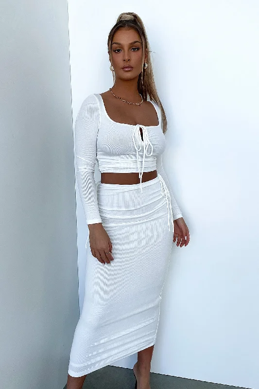 Kendra Skirt - White