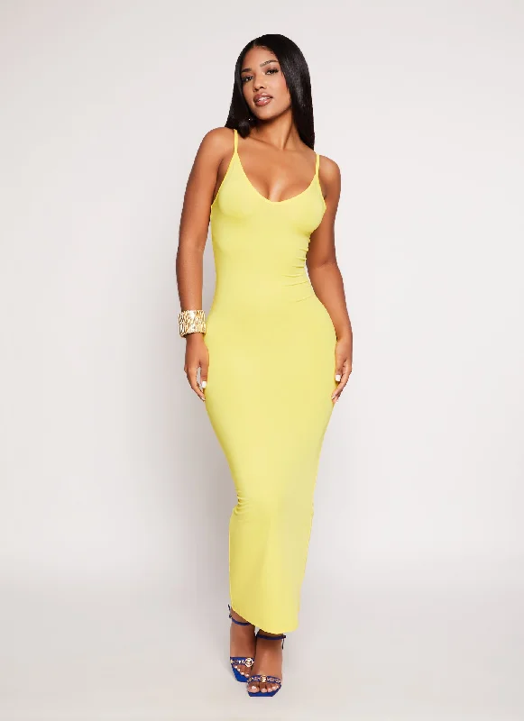 Daisy V Neck Bodycon Maxi Dress