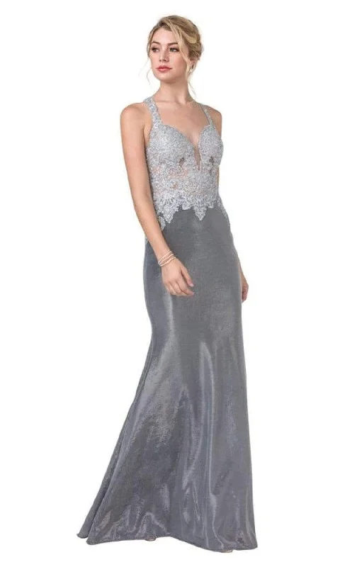 Aspeed Design - L2374 Embroidered Sheath Evening Dress Tunics Silk luxurious