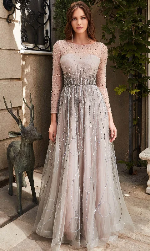 Cinderella Divine B701 - Long Sleeved Evening Dress Tunics Designer luxury