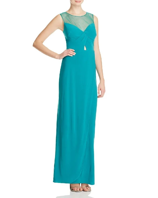 Decode 1.8 - 183595 Sleeveless Illusion Yoke Sweetheart Evening Dress Tunics Bridal satin