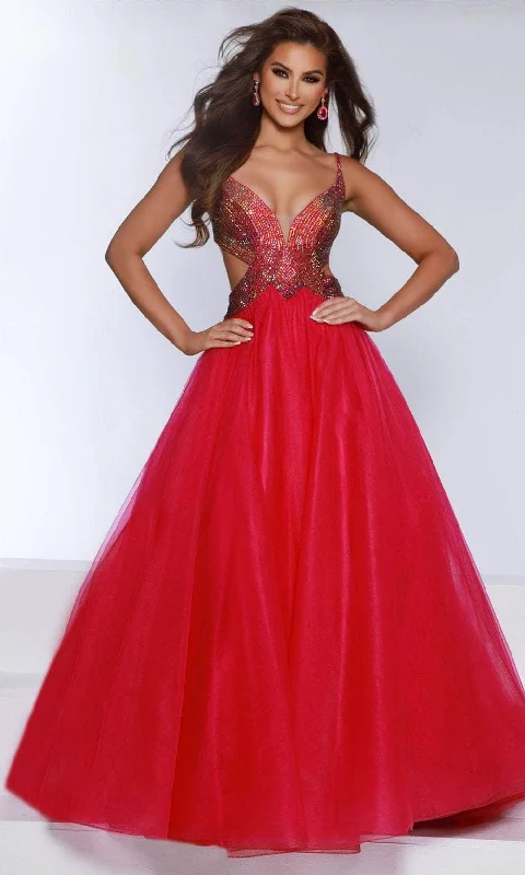 Johnathan Kayne 2870 - Cutout Plunging V-Neck Evening Dress Tunics Review highly