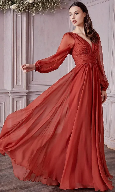 Ladivine CD0192 - Bishop Sleeve Chiffon Evening Dress Tunics Floral girly