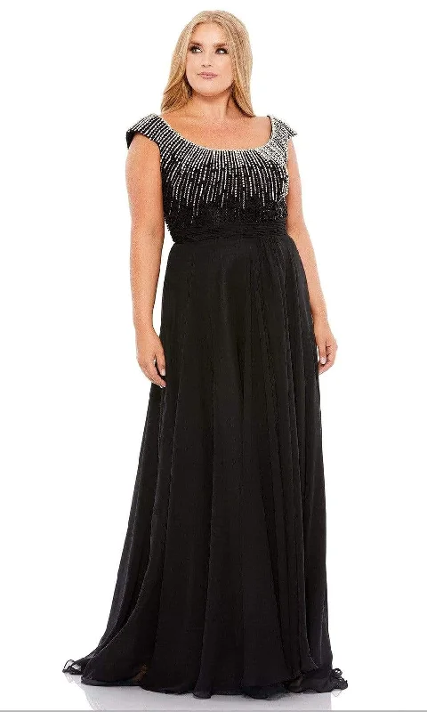 Mac Duggal - 67735 Bead Embellished Scoop Evening Dress Tunics Formal black