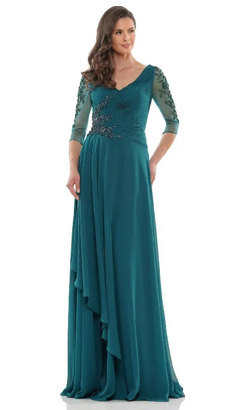 Marsoni by Colors - MV1135 Fitted A-Line Evening Dress Tunics Fall fleece
