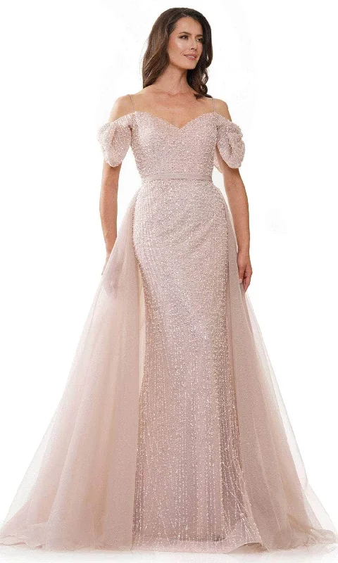 Rina Di Montella RD2942 - Sequin Off-Shoulder Evening Dress Tunics Brand named