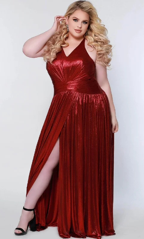 Sydney's Closet CE2201 - Sleeveless Halter Strap Evening Dress Tunics Running lightweight