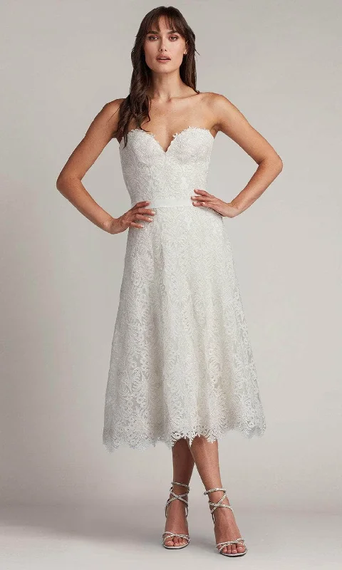 Tadashi Shoji CDY24093MD - Linley Embroidered Tulle Midi Evening Dress Tunics Prom sequined
