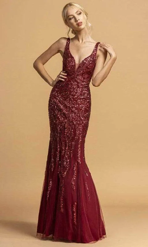 Trevi Collection - Scoop Back Mermaid Evening Dress L2173 Tunics Chic elegant